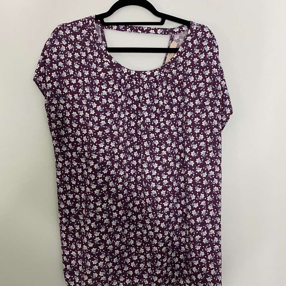 Purple floral top